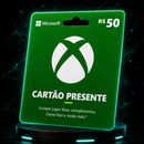 MICROSOFT GIFT CARD XBOX R$50 REAIS